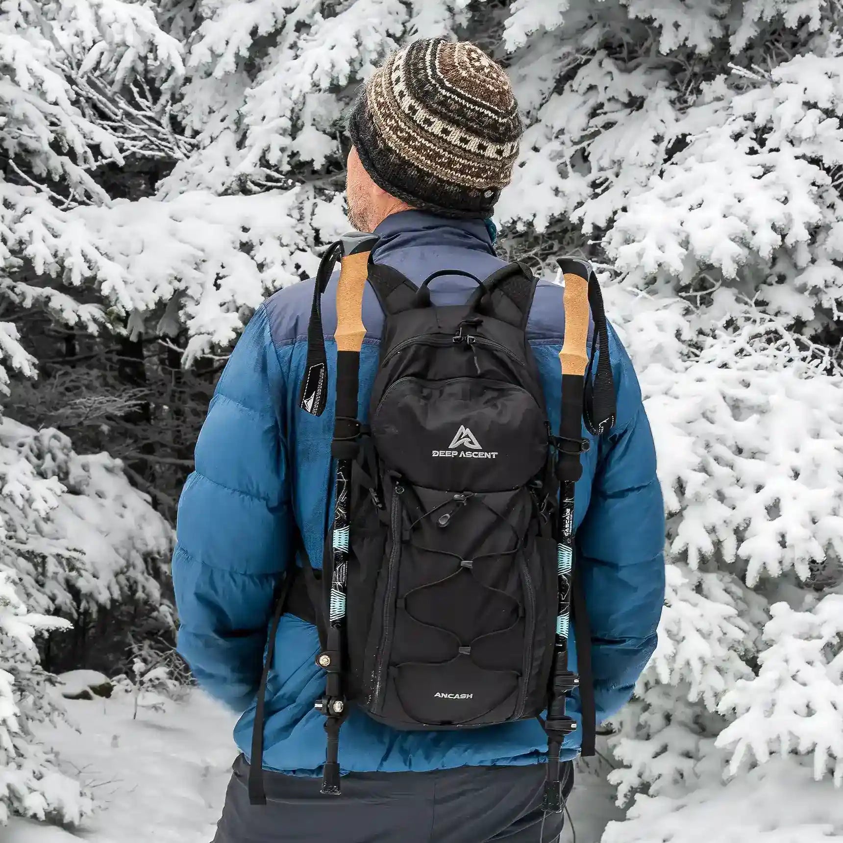 Trail-Ready: The packable hiking backpack features trekking pole attachments and a hydration-compatible design for year-round adventures.