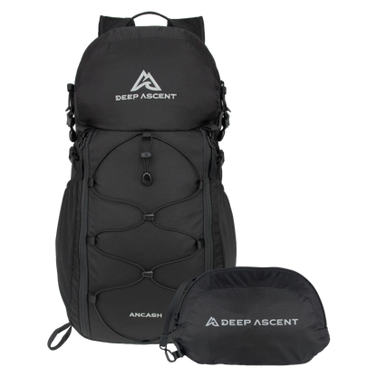 26L eco-friendly packable travel and hiking backpack.