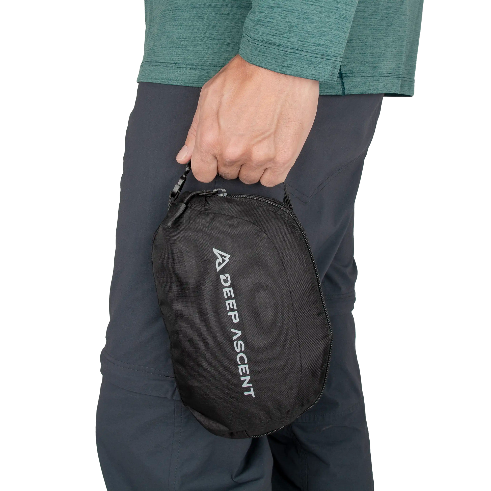 Lightweight packable travel backpack folds into its own pocket.