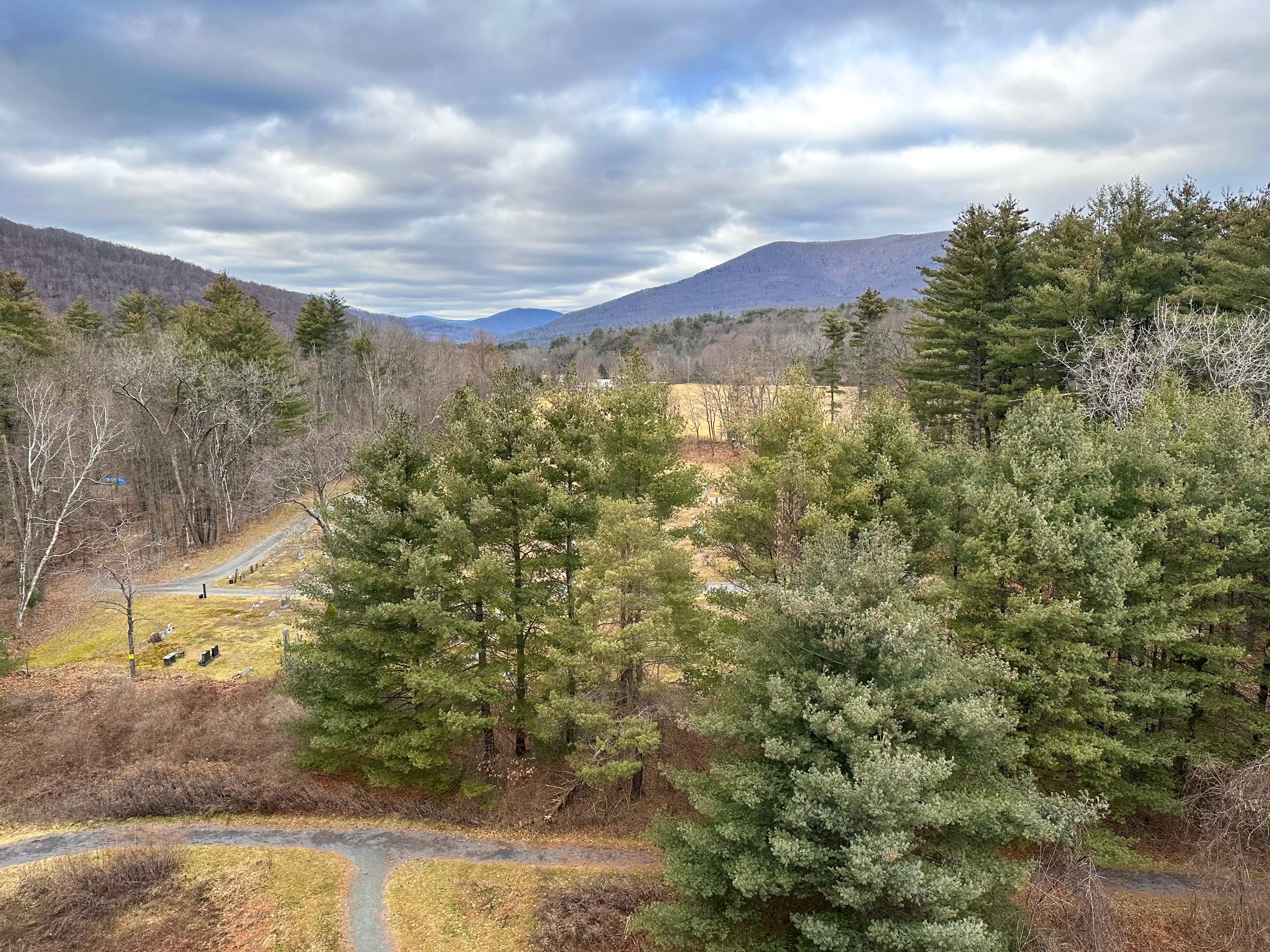 A view of the Catskill Mountains from the Upper Esopus fire tower in New York.