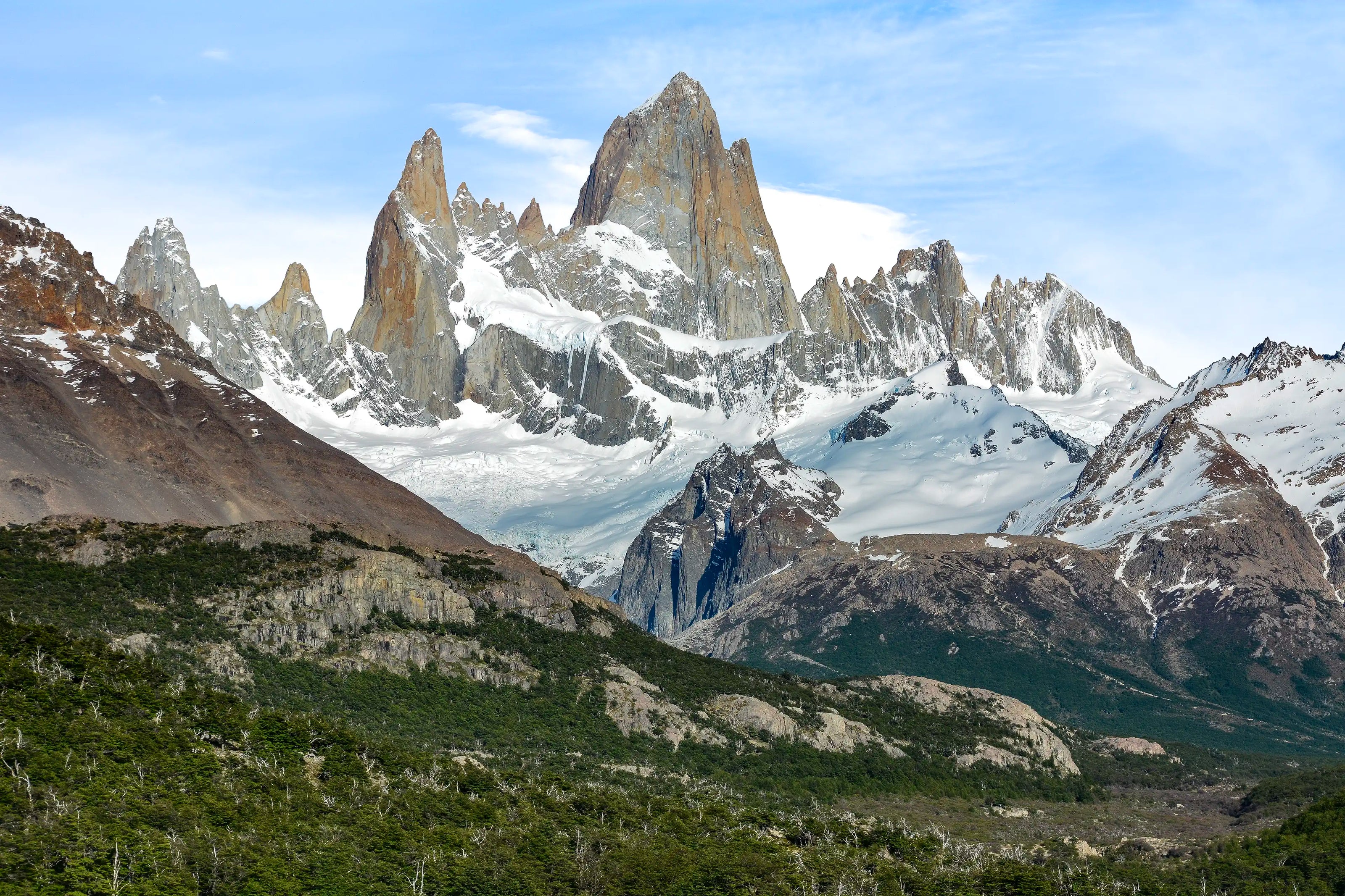 A view of Fitz Roy in El Chaltén, Argentina.