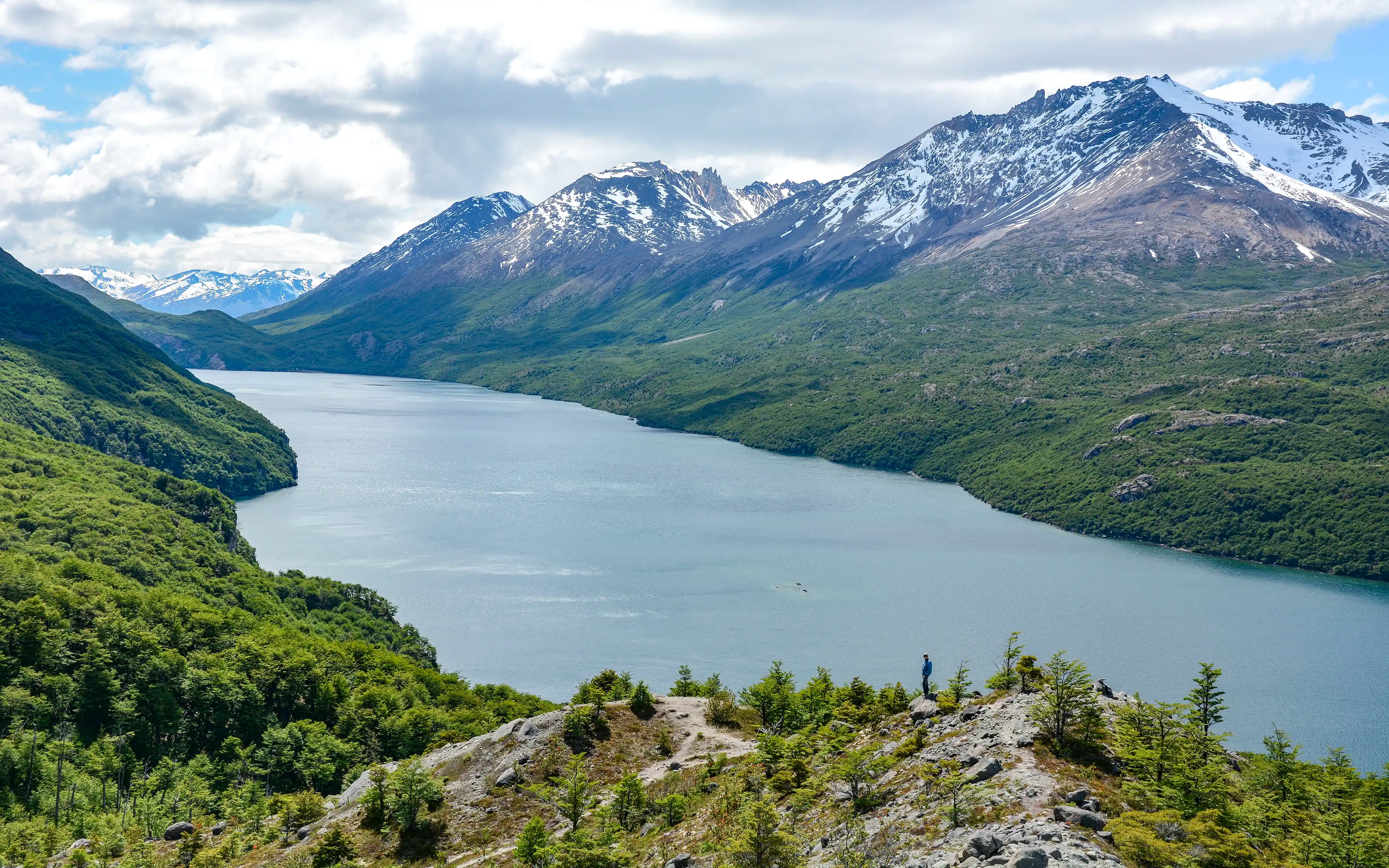 A view of Lago del Desierto near El Chaltén, Argentina.