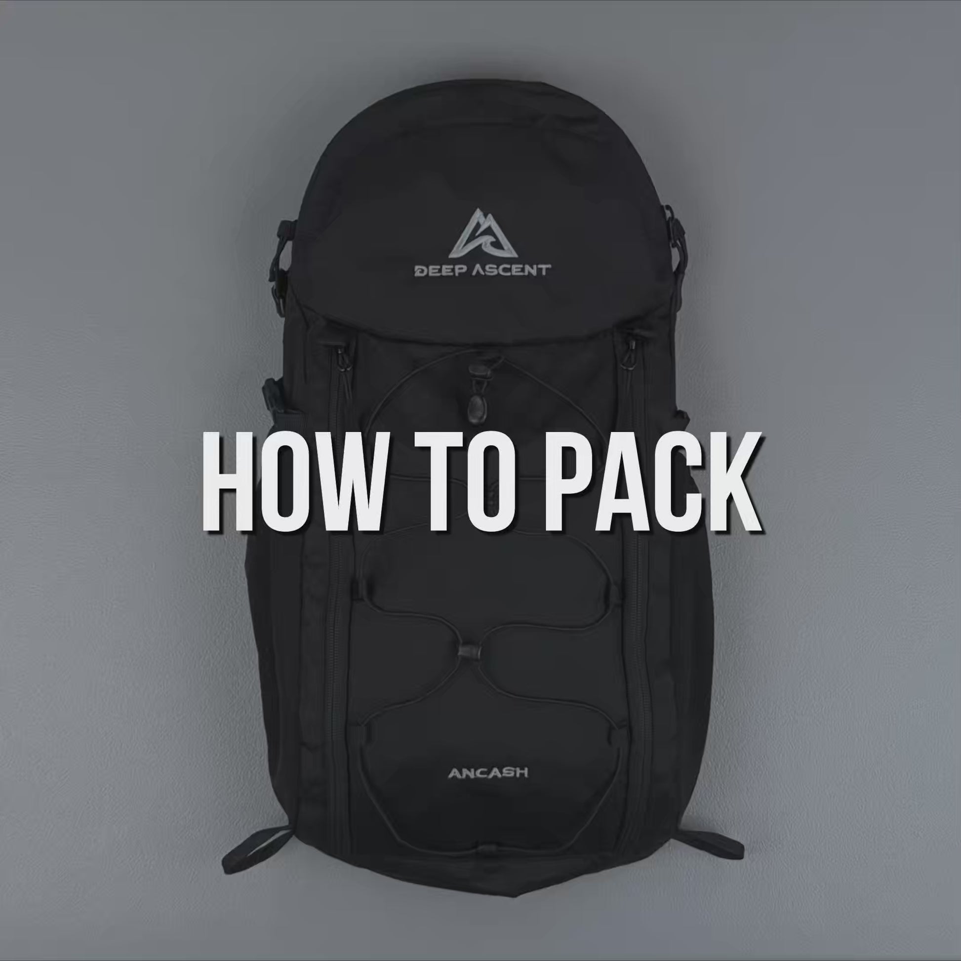 Compact packable hiking and travel backpack.