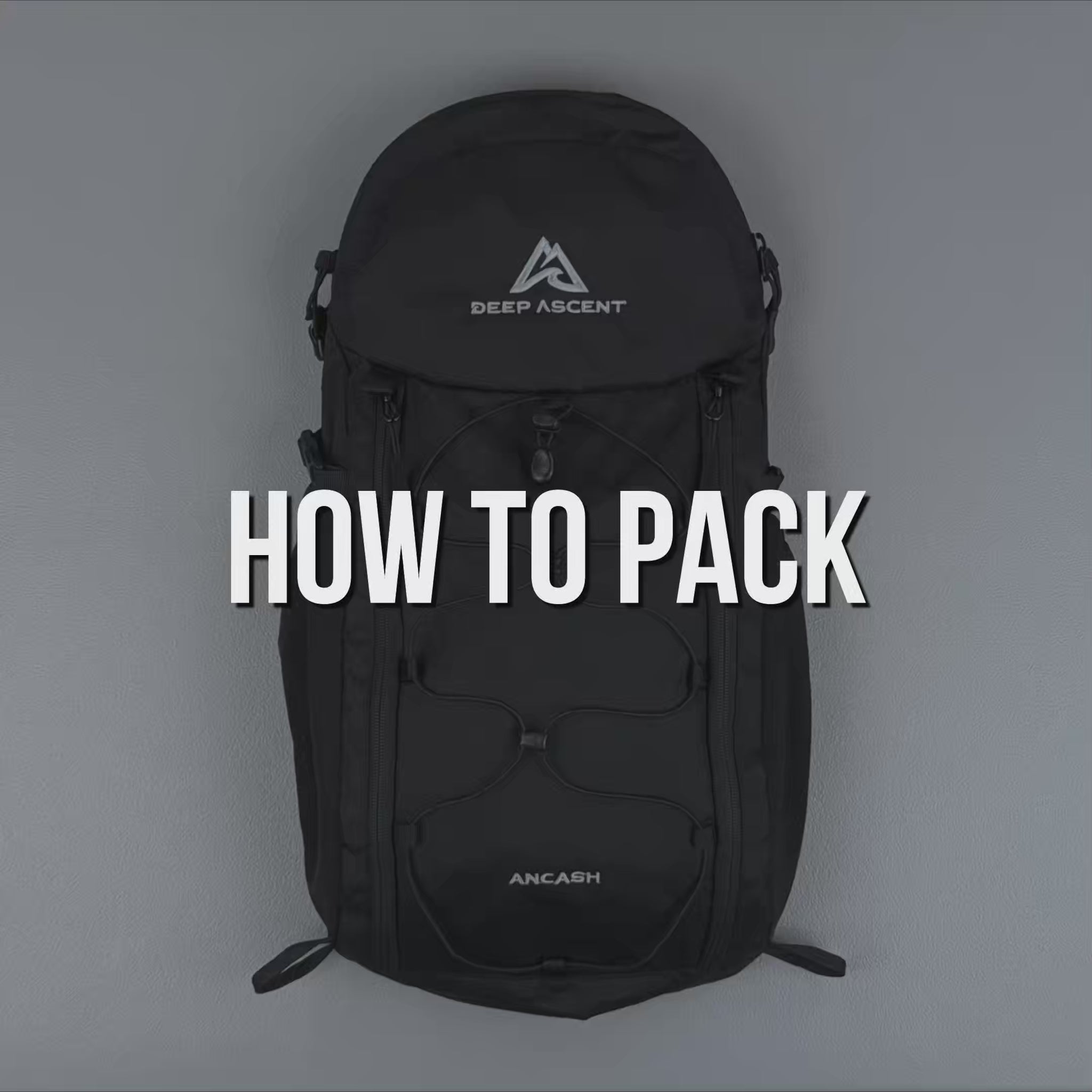 Compact packable hiking and travel backpack.