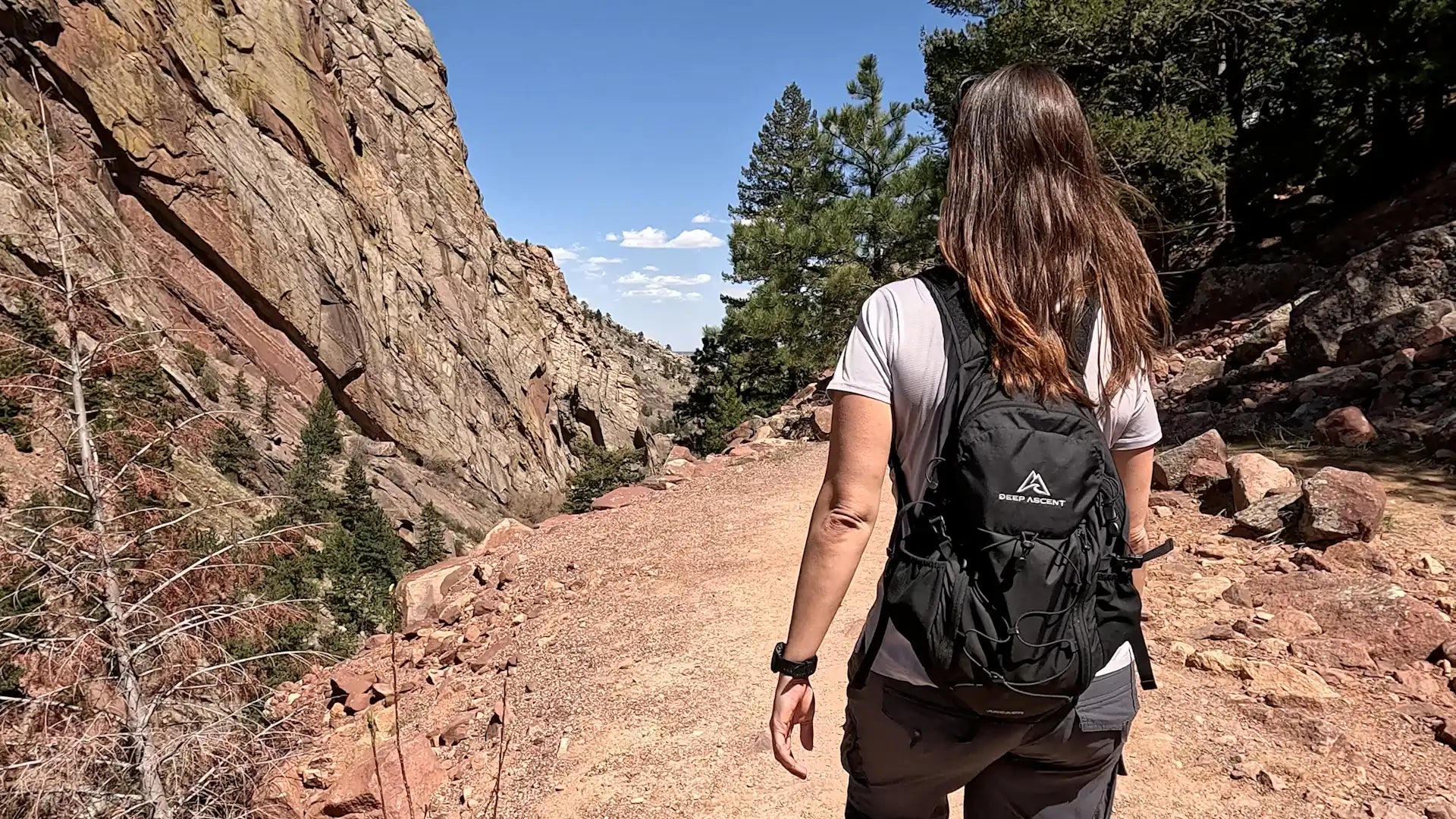 Lightweight packable hiking backpack with eco-friendly water-resistance.